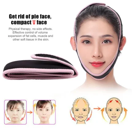 Dubbele Kin Gezicht Bandage Elastische Gezicht Bandage V Lijn Gezicht Shaper Chin Cheek Lift Up Riem.jpg 