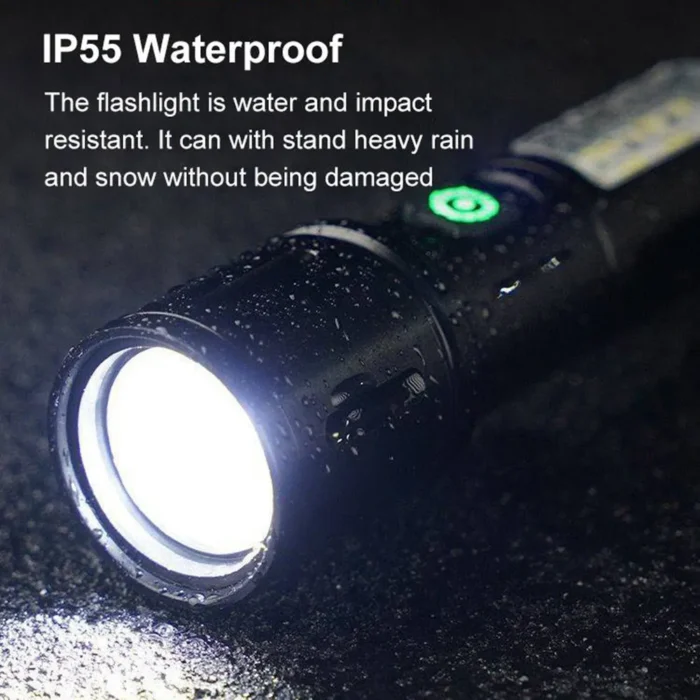 High Power Spotlight long LED Flashlight Side COB Aluminum Alloy Type C 6 Modes Zoomable Ultra.jpg  2