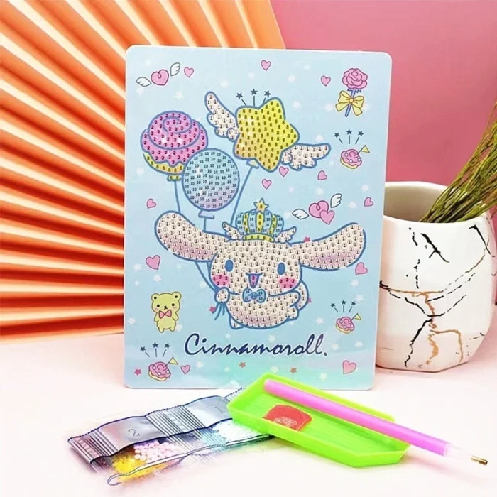 Kawaii Melody Kuromi Cinnamon Diamond Painting Ins Diy All Diamond Painting Crystal Sticky Diamond Painting Halloween.jpg  2