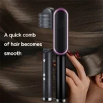 Lisseur de cheveux professionnel en c ramique Tourmaline brosse boucler peigne cheveux fer friser multifonctionnel.jpg