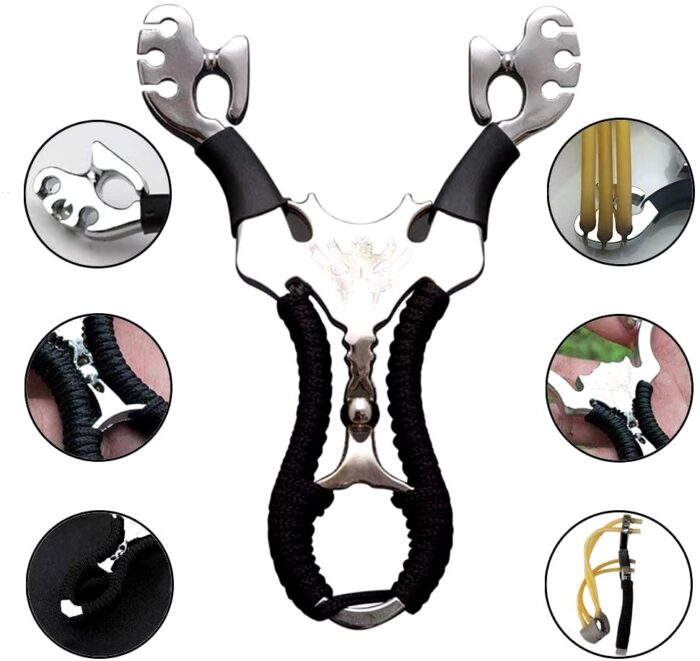 Mini fronde de poche Super pr cise pour la chasse ensemble professionnel en acier catapulte puissante.jpg