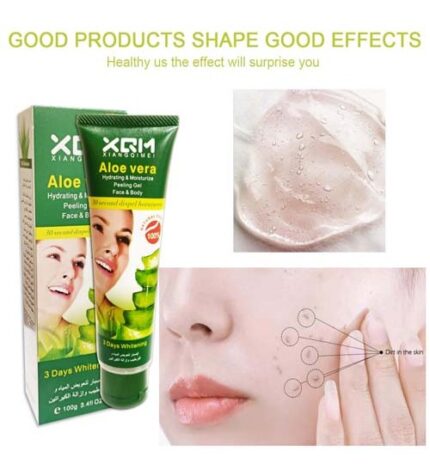 New XQM Aleo Vera Peeling Gel Face Body 100g in pakistan 1 500x554 1