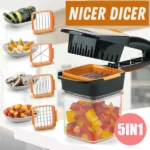 Nicer Quick 5 in 1 Dicer Fruit and Vegetable Cutter Set