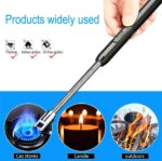 arc lighter with usb chargingflameless windproofled battery displaysafety switchrotate 360 degreesfor aromatherapy random colors 7 1