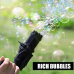 automatic bubble gun for kids water gatling play gun for boys girls random color 2 4