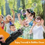 automatic bubble gun for kids water gatling play gun for boys girls random color 2 6
