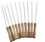 barbecue skewers for bbq tandoor grill stainless steel stick with wooden handle 1000x1000 1