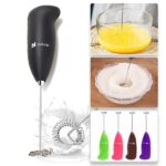 electric egg beater milk drink coffee whisk mixer foamer mini handle stirrer practical cooking tool kitchen mini whiskrandom color 4