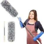 extendable telescope microfiber duster long handle for cleaning dust dirt and stains 2 2