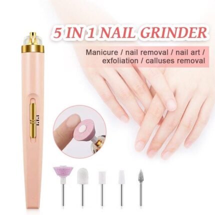 mainimage1Electric Nail Set Manicure Set 5 In 1 Electric Manicure Machine Nail Drill Mill For Manicure  1 800x