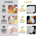 mandoline food slicer vegetable cutter safe food chopper 7