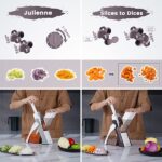 mandoline food slicer vegetable cutter safe food chopper 8