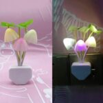mushroom night light led night lights flower lamp bedroom baby room lamps for family friend or kids gifts random colors 2 6