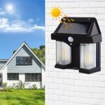 outdoor solar wall lamp outdoor tungsten lamp induction garden lamp garden villa night lamp 7