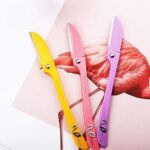 pack of 3 feather flamingo facial razor for face 3