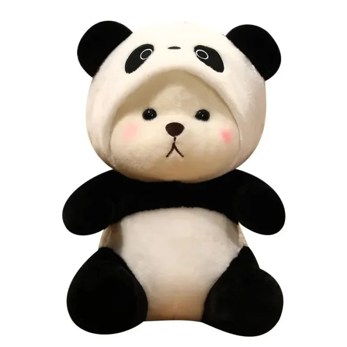 soft stuffed panda bear with cap 196924
