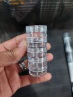 transparent co joined round jewelry makeup storage box container bracelet earring round plastic organizer 2