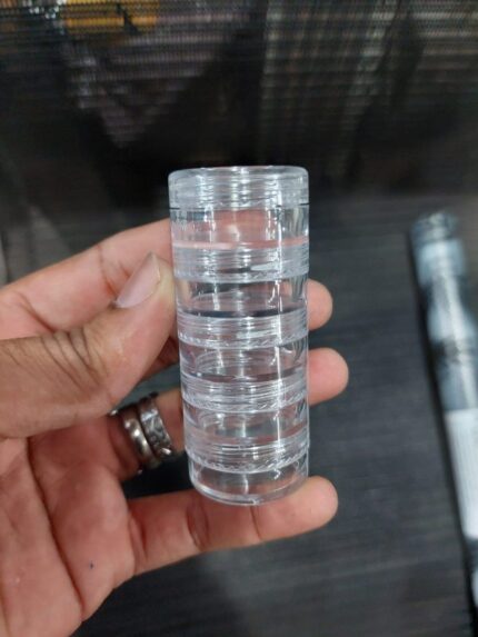 transparent co joined round jewelry makeup storage box container bracelet earring round plastic organizer 2