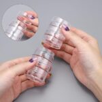 transparent co joined round jewelry makeup storage box container bracelet earring round plastic organizer 3