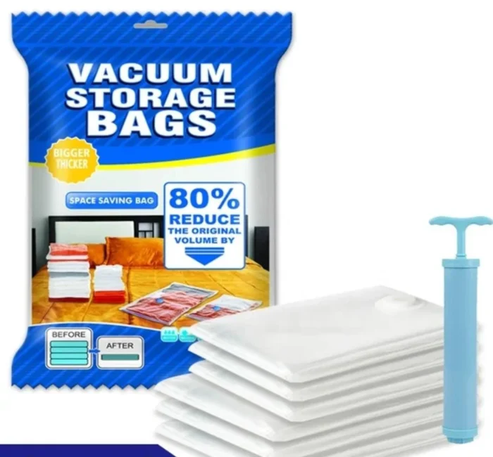 vacuum storage bag packaging bag for vacuum compression storage bag set of 6 0 in Pakistan 3