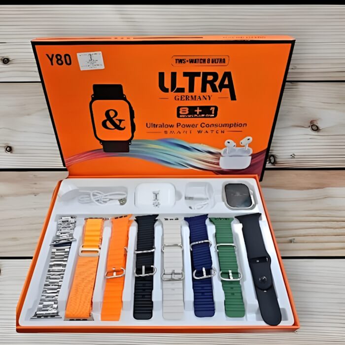 y80 ultra smart watch with 8 straps 8 colorful straps and free watch case cover 2024 latest 172715 1