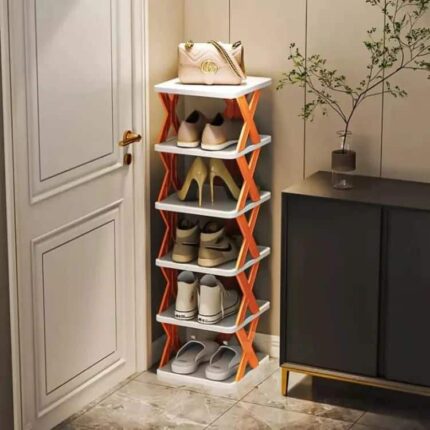 6 layer x shap stackable shoe rack shoe stand support home door entrance shoes rack space saving cabinet shoe storage organizer 27691 452