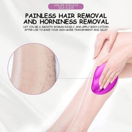 Bleame Crystal Hair Eraser – Painless Exfoliation Hair Removal Tool For Men Women Arms Leg Back – Fast Easy Exfoliate – Soft Smooth Silky Skin – Apply To Any Part Of The Body random Color 4