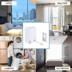 abhsant hot retractable indoor and outdoor clothes wall hanger magic drying rack balcony bathroom invisible clothesline wire ropedrying string for home balcony room color 1