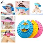 adjustable baby shower cap with ear protector 1