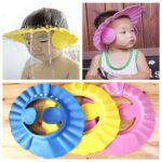 adjustable baby shower cap with ear protector 3