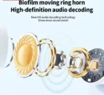 airpods pro with digital display anc and transparency touch volume control digital screen smooth display games color white 6