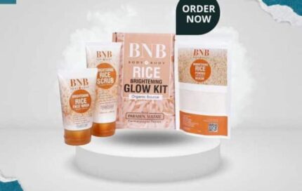 bnb whitening rice extract bright glow kit 1