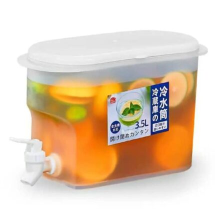 cold water jug with tap water beverage drink dispenser fruit teapot tank refrigerator juice kettle cold water jug for lemonade 3 5 l 3 1