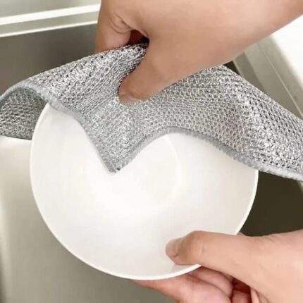 dish washing cleaning cloth wire dish washing rugs for kitchen dishes 1