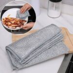 dish washing cleaning cloth wire dish washing rugs for kitchen dishes 3