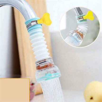 kitchen shower splash fan faucet water saving filter shower water rotating spray regulator tap water filter valve for kitchen tap nozzle extended filter water saving device accessories each 6 1