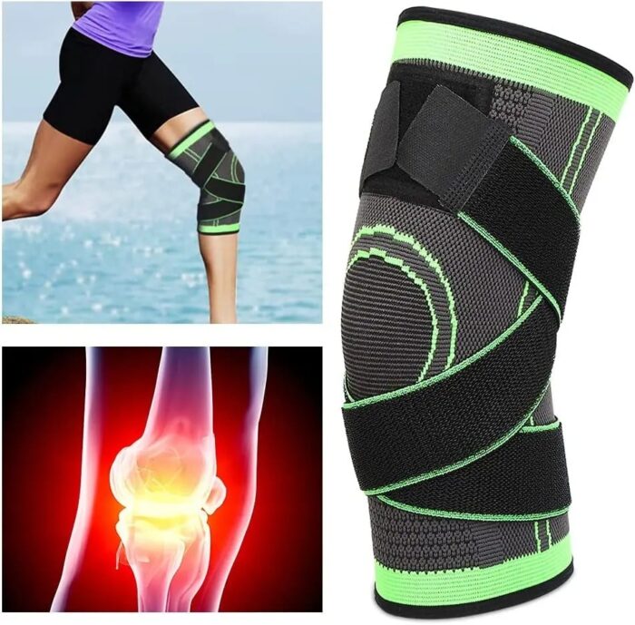 Knee Brace with Adjustable Strap, Support & Pain Relief for Sport & Running Knee Brace with Adjustable Strap, Support & Pain Relief for Sport & Running