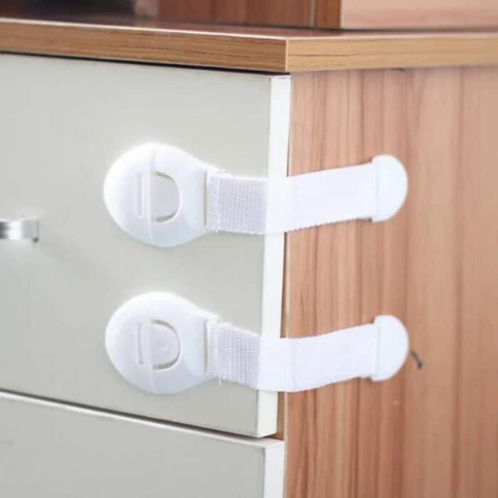 Cabinet & Drawer Safety Lock for Kids, Plastic Childproof Lock