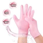 Silicone moisturising gel gloves