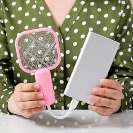mini usb electric mosquito racket random color 2