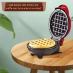 mini waffle maker breakfast machine non stick easy clean random color 5 5