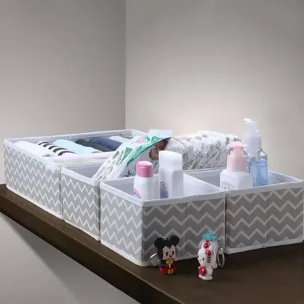 pack of 6 drawer organizers grey 2