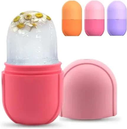 silicone cube tray shape face facial ice roller massage face roller frozen facial reusable ice face roller skincare tool 2