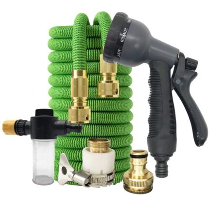 50 ft Magic Expandable Garden Hose – Lightweight, Anti-Kink, Multi-Function Spray Nozzle