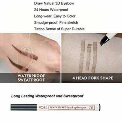 4 tip waterproof eyebrow pen waterproof tattoo tint fine sketch liquid eyebrow pencil creates natural makeup effect 6