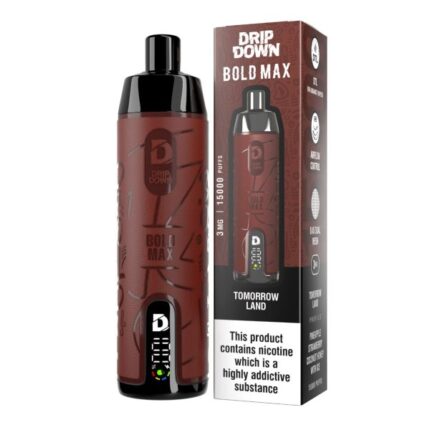 drip down bold max original disposable vape 15000 puffs 3mg rechargeable premium display with sleek design 2